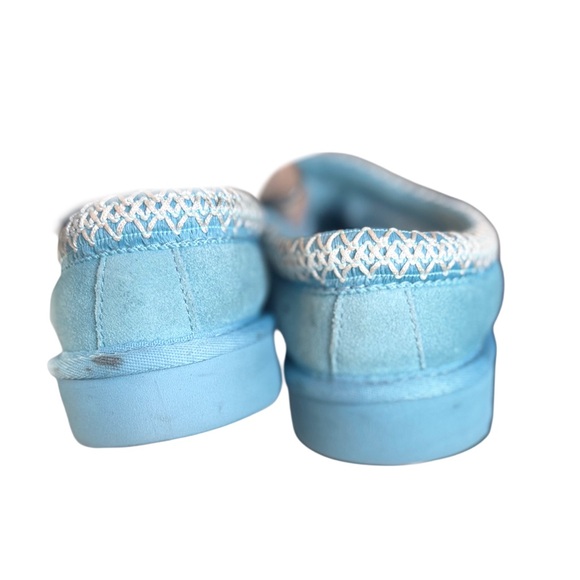 UGG Tasman Light Blue Suede Slip-Ons - Picture 4 of 5